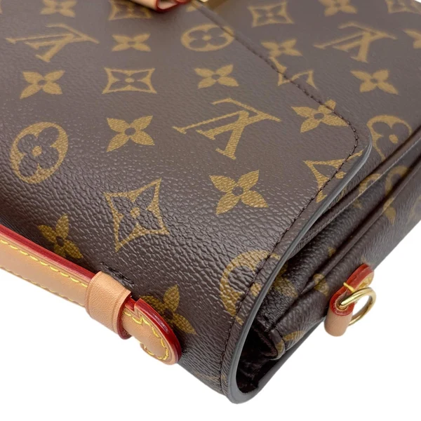 LOUIS VUITTON Metis Pochette Monogram Canvas Crossbody Bag Brown