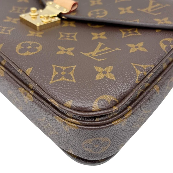 LOUIS VUITTON Metis Pochette Monogram Canvas Crossbody Bag Brown