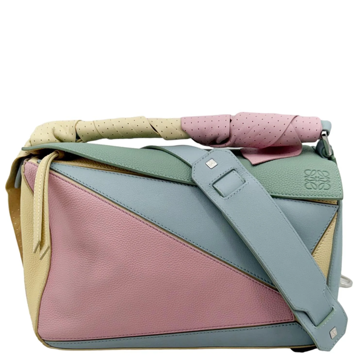 LOEWE Puzzle Medium Leather Shoulder Bag Multicolor
