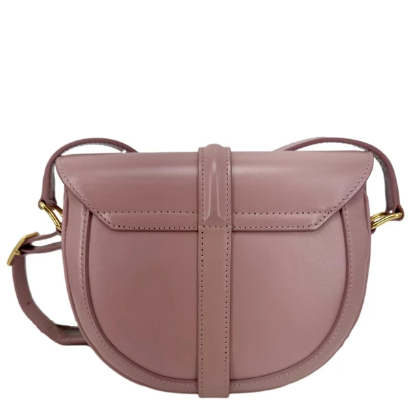 CELINE Besace 16 Satinated Calfskin Leather Crossbody Bag Pink