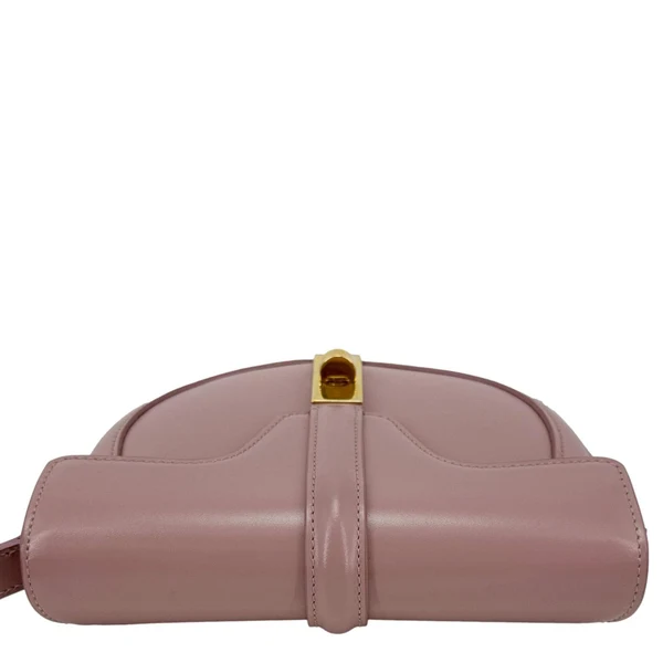 CELINE Besace 16 Satinated Calfskin Leather Crossbody Bag Pink