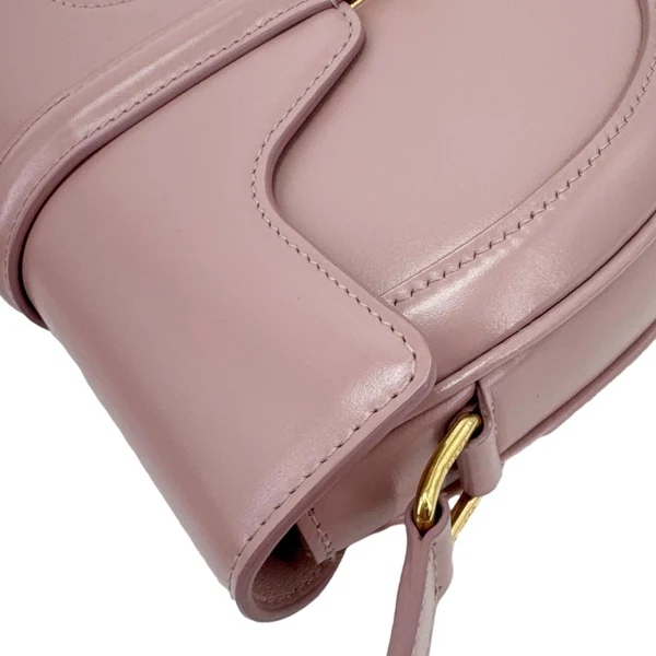 CELINE Besace 16 Satinated Calfskin Leather Crossbody Bag Pink