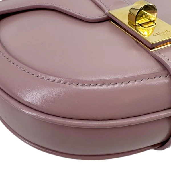 CELINE Besace 16 Satinated Calfskin Leather Crossbody Bag Pink