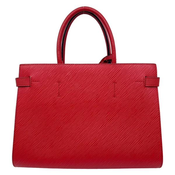 LOUIS VUITTON Twist Epi Leather Tote Bag Red