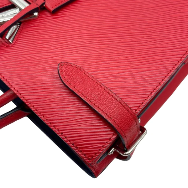LOUIS VUITTON Twist Epi Leather Tote Bag Red
