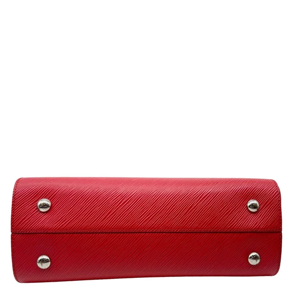 LOUIS VUITTON Twist Epi Leather Tote Bag Red