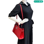LOUIS VUITTON Twist Epi Leather Tote Bag Red