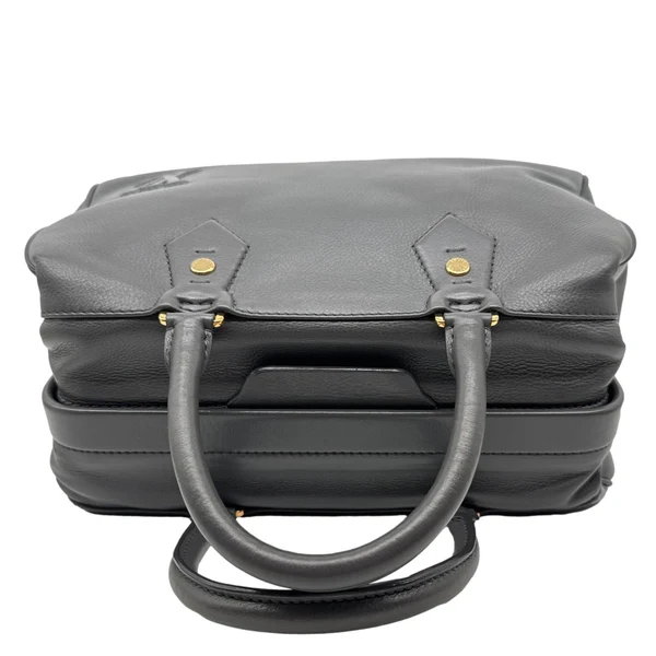 LOUIS VUITTON Cinema Intrigue Calf Leather Satchel Bag Grey
