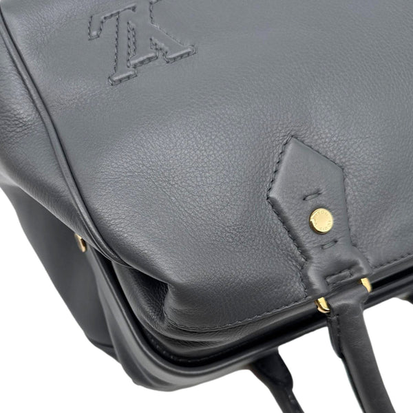 LOUIS VUITTON Cinema Intrigue Calf Leather Satchel Bag Grey