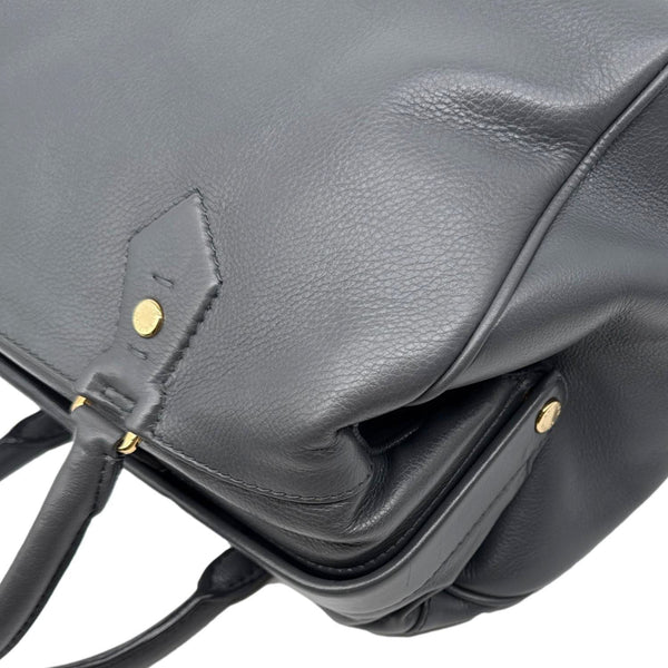 LOUIS VUITTON Cinema Intrigue Calf Leather Satchel Bag Grey