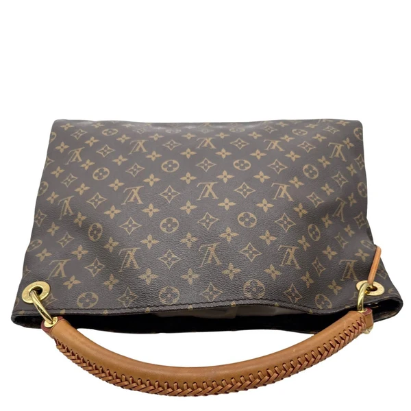 LOUIS VUITTON Artsy MM Monogram Canvas Hobo Bag Brown