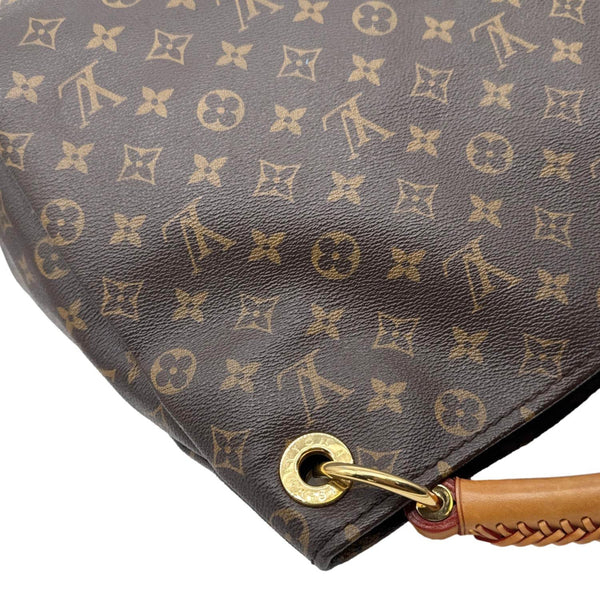LOUIS VUITTON Artsy MM Monogram Canvas Hobo Bag Brown