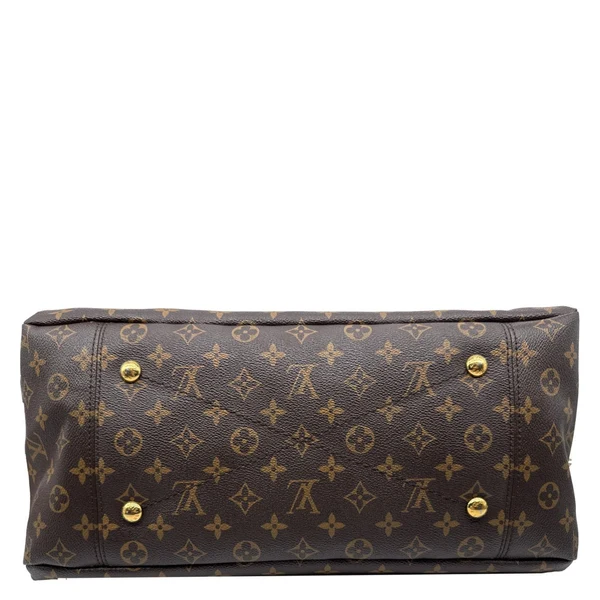 LOUIS VUITTON Artsy MM Monogram Canvas Hobo Bag Brown