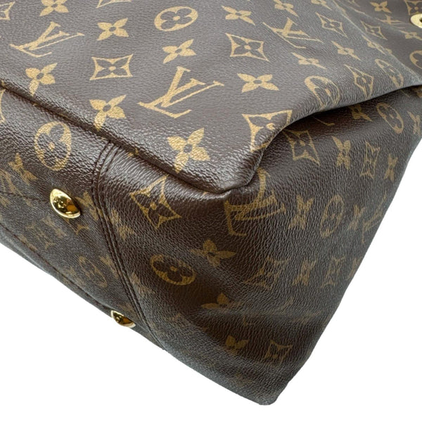 LOUIS VUITTON Artsy MM Monogram Canvas Hobo Bag Brown