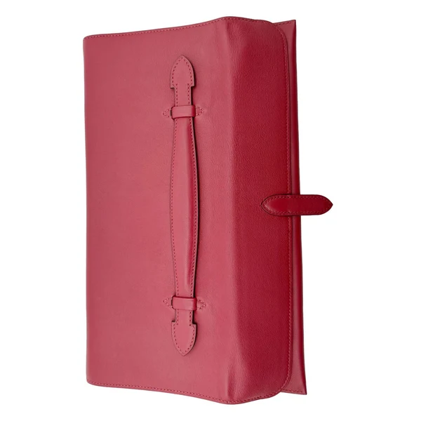 HERMES Pliplat Swift Leather Clutch Red