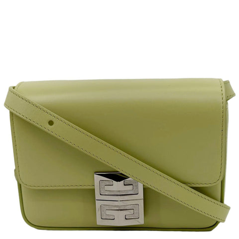 GIVENCHY 4G Mini Smooth Leather Crossbody Bag Green