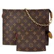 LOUIS VUITTON Toiletry Pouch On Chain Monogram Canvas Clutch Brown