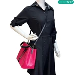 LOUIS VUITTON NeoNoe MM Epi Leather Bucket Shoulder Bag Pink