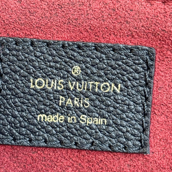 LOUIS VUITTON Petit Palais Monogram Empreinte Leather Shoulder Bag Black