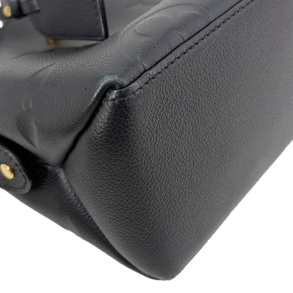 LOUIS VUITTON Petit Palais Monogram Empreinte Leather Shoulder Bag Black