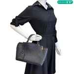 LOUIS VUITTON Petit Palais Monogram Empreinte Leather Shoulder Bag Black