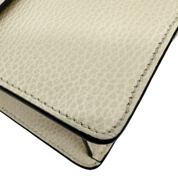 GUCCI Dionysus Small Calf Leather Shoulder Bag Beige 499623