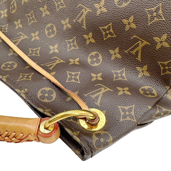 LOUIS VUITTON Artsy MM Monogram Canvas Hobo Shoulder Bag Brown
