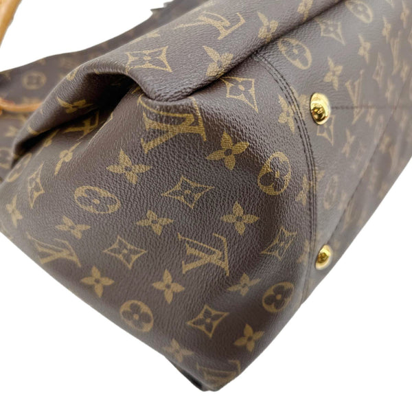 LOUIS VUITTON Artsy MM Monogram Canvas Hobo Shoulder Bag Brown