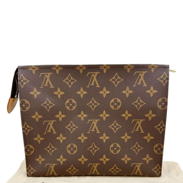 LOUIS VUITTON Toilette 26 Poche Monogram Canvas Wallet Brown