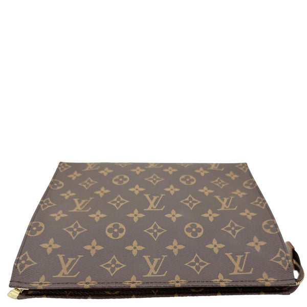 LOUIS VUITTON Toilette 26 Poche Monogram Canvas Wallet Brown