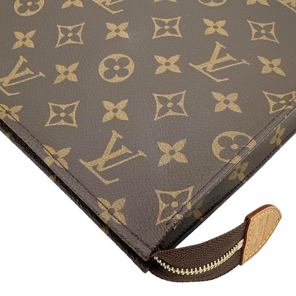 LOUIS VUITTON Toilette 26 Poche Monogram Canvas Wallet Brown