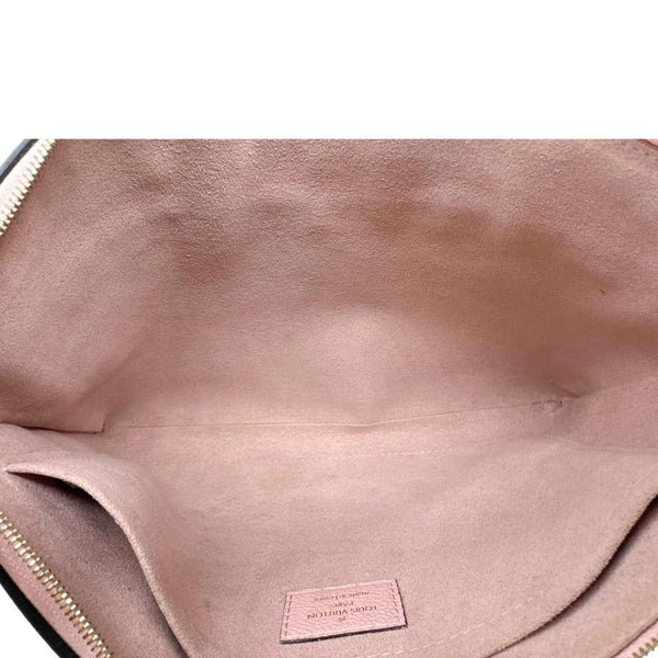 LOUIS VUITTON Daily Pouch Monogram Canvas Clutch Pink