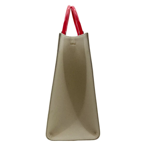 FENDI Sunshine Medium Patent Leather Crossbody Tote Bag Light Pink