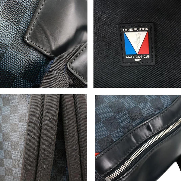 LOUIS VUITTON Josh America's Cup Regatta Damier Cobalt Canvas Backpack Blue