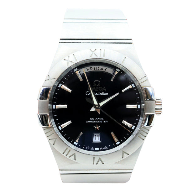 OMEGA Constellation Co-Axial Cal.8602 Chronometer Automatic SS Watch Black Dial 38MM