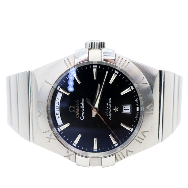 OMEGA Constellation Co-Axial Cal.8602 Chronometer Automatic SS Watch Black Dial 38MM
