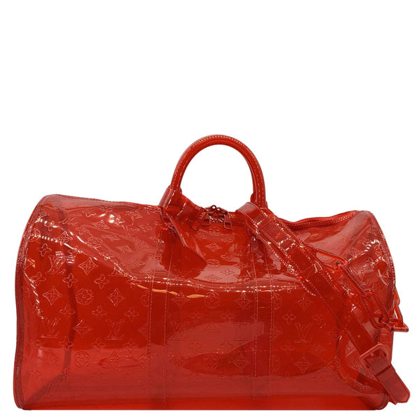 LOUIS VUITTON Keepall 50 Bandouliere Transparent PVC