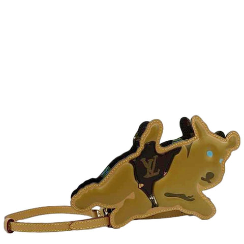 LOUIS VUITTON X Tyler The Creator Dog On Strap Monogram Craggy Canvas Crossbody Bag Brown