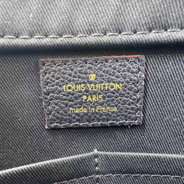 LOUIS VUITTON Sully PM Monogram Empreinte Leather Shoulder Bag Marine Rouge