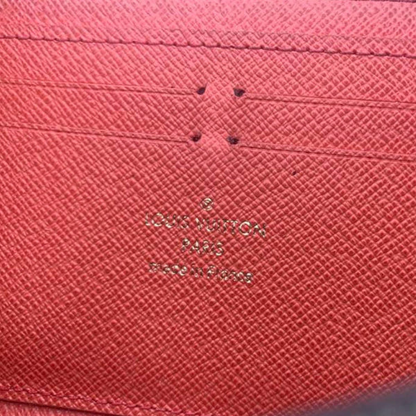 LOUIS VUITTON Clemence Monogram Canvas Zippy Wallet Brown