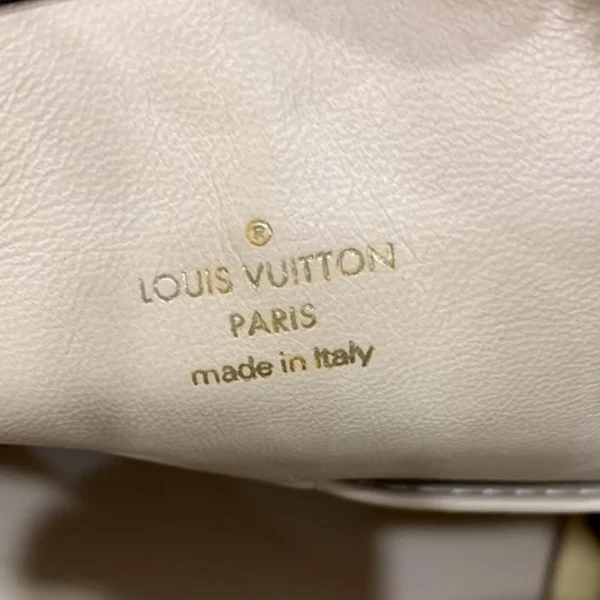 LOUIS VUITTON Speedy Amazon MM Leather Monogram Canvas Shoulder Bag Blue Noir