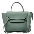 CELINE Micro Belt Grained Leather Shoulder Bag Light Green