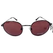 CALVIN KLEIN CK18104S 009 49 Round Men Sunglasses Oxblood Lens