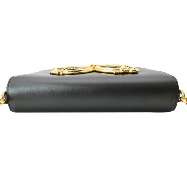 DOLCE & GABBANA DG Girl Leather Crossbody Bag Black