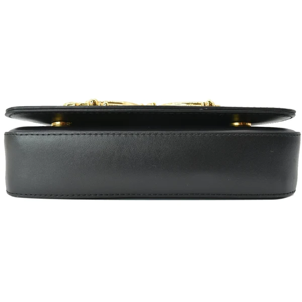 DOLCE & GABBANA DG Girl Leather Crossbody Bag Black