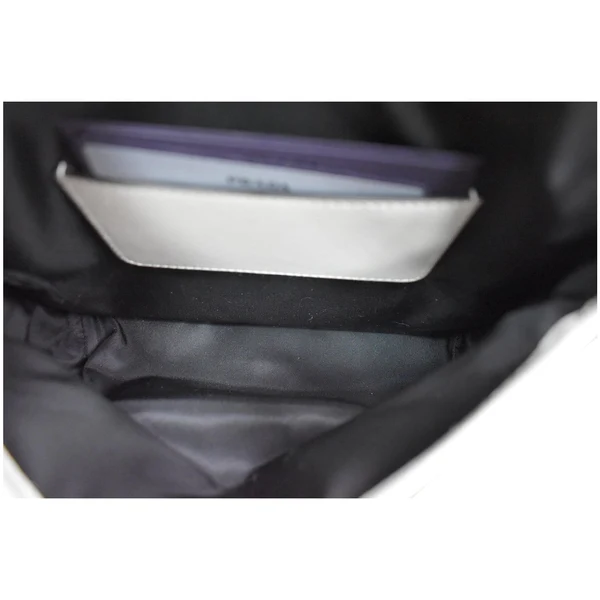 PRADA Re-Nylon Saffiano Leather Smartphone Case Shoulder Bag White