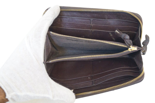 Bottega Veneta Intrecciato Zip Around Wallet - interior
