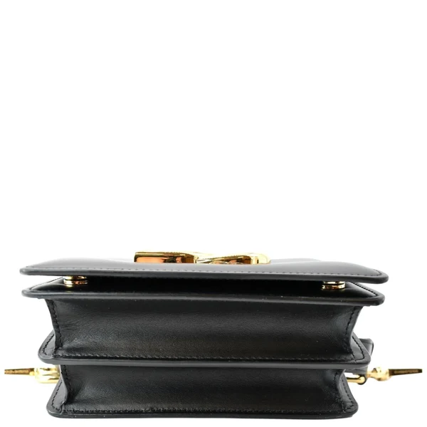 DOLCE & GABBANA Mini Leather Belt Bag Black