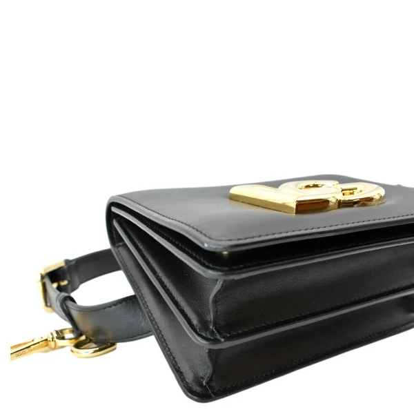 DOLCE & GABBANA Mini Leather Belt Bag Black