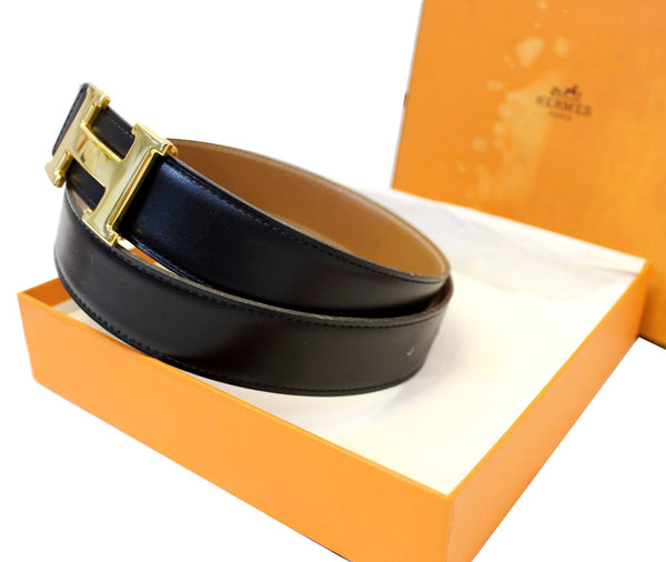 HERMES Belt Constance Buckle H Reversible Size 65